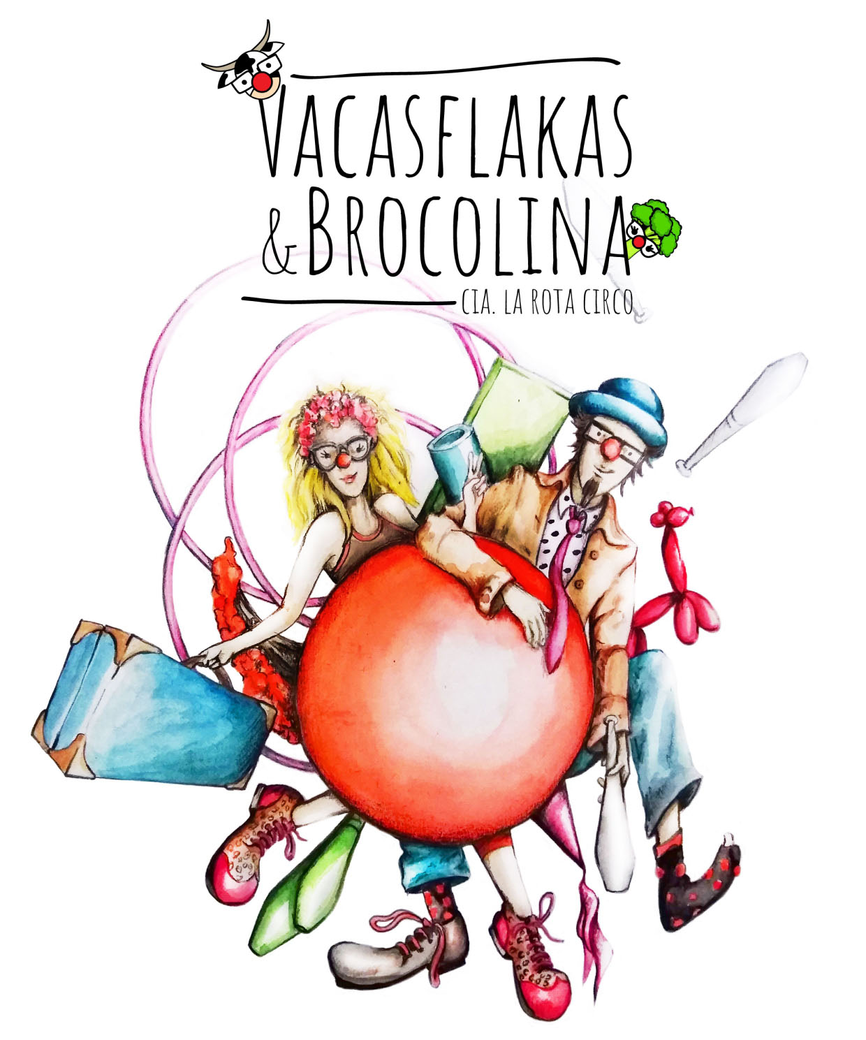 cartel Vacasflakas y Brocolina